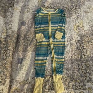 Little sleepies garden stripe zippy play condition